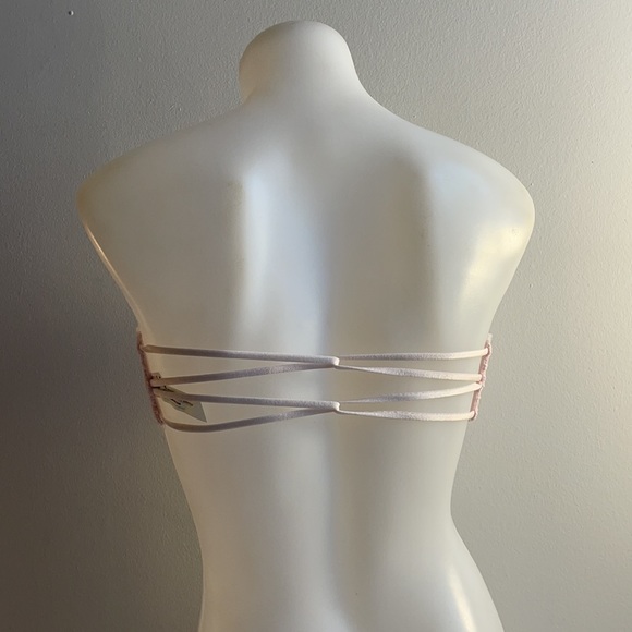 Free People Pink Lace Bandeau Bra XS - Picture 3 of 4